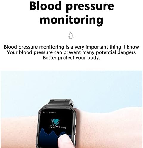 Smart Watch Pressão arterial Blood Oxygen Coração Sleep Monitor Men, homens crianças impermeabilizadas