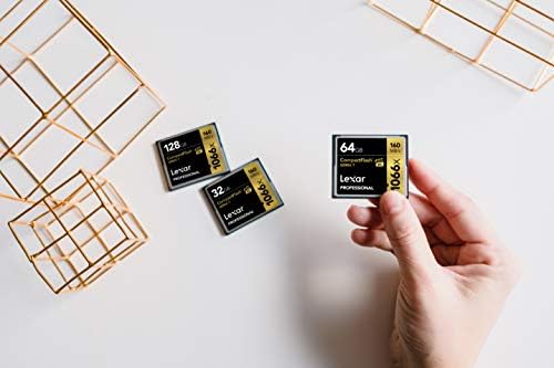 LEXAR PROFISSIONAL 1066X 64GB COMPACTFLASH CARD, até 160 MB/S, para fotógrafo profissional, videógrafo,