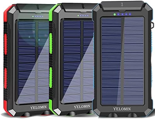Yelomin 1 pacote 30000mAh Banco de energia solar portátil +2 pacote 20000mAh CARREGADOR SOLAR