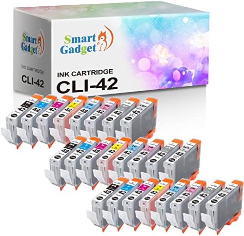 [3 x 8 Color Pack] Smart Gadget Compatible Cartuction Substituição CLI42 CLI-42 CLI 42 | Use com PIXMA PRO-100 PRO-100S Pro 100 impressoras, multicolor