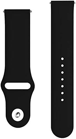 Um relógio rápido de release rápido Echelon Banda Substituição de silicone Smart Watch Strap Compatível com Fossil Gen 5 Carlyle com bloqueio de botão
