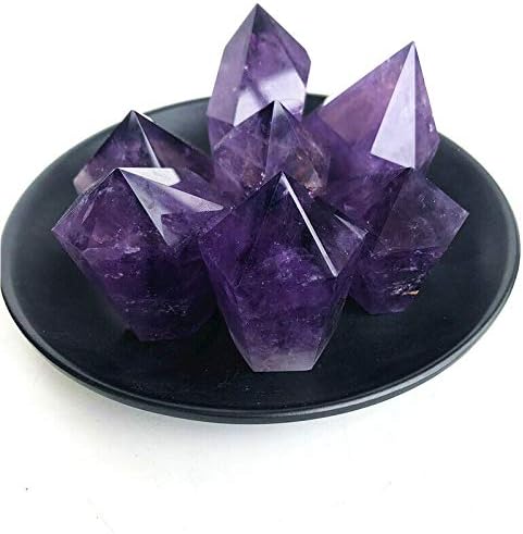 Shitou2231 3 tipos de cura natural quartzo cútera varinha de cristal de ametista cura cura gemetytyst stone wand point cálculos de cura