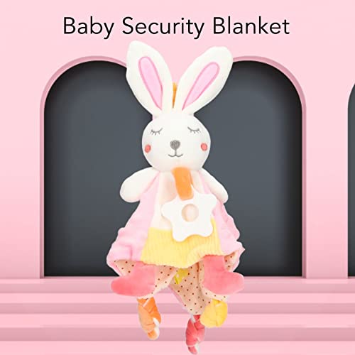 Toalha suave de coelho rosa bebê, boneca calmante pode ser importada de bebê calmante boneca de sono infantil