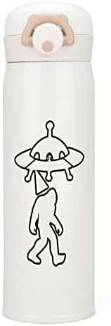 O UFO Bigfoot Isolation Bottle com tampa com tampa de aço inoxidável com parede dupla de parede