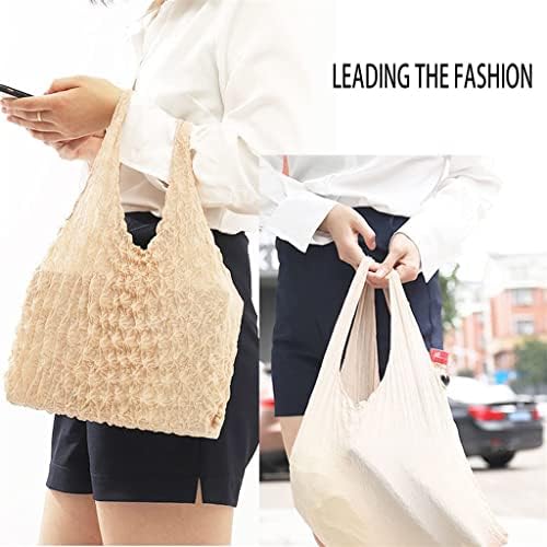 Magic Stretch Bag Plised Bag, bolsa de compras retrátil elegante, sacolas de compras reutilizáveis, leves, fortes