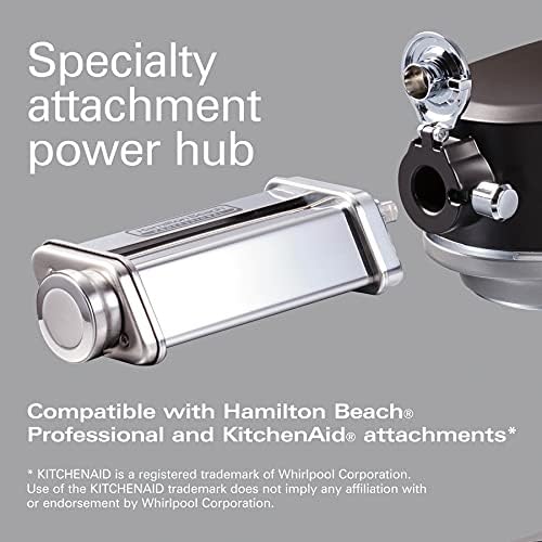Misturador de suporte ALL METAL DE HAMILTON BEACH com cubo de anexo especializado, 5 quart, 12 velocidades, inclui
