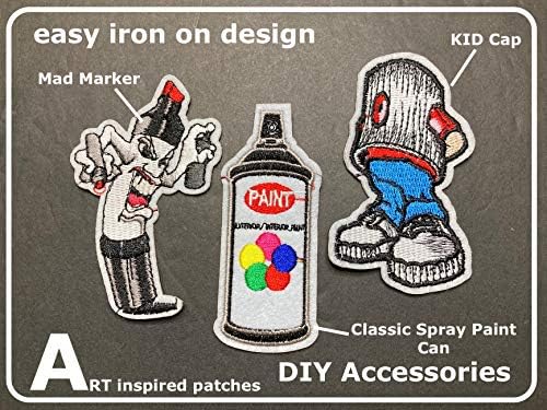 Ferro frio em roupas Patches Patch para Jeans Backpack Jackets Hoodies Diy Street Graffiti Art Inspired Style Design Sticker Artista original