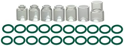 Riverweld Pyrex Glass Tig Cups 4 5 6 7 8 Clear Quartz Bico Gas Saver Tamanho sortido para