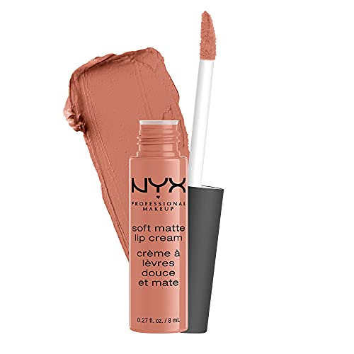 NYX Makeup Professional Creme de lábio fosco macio, batom líquido leve - Atenas