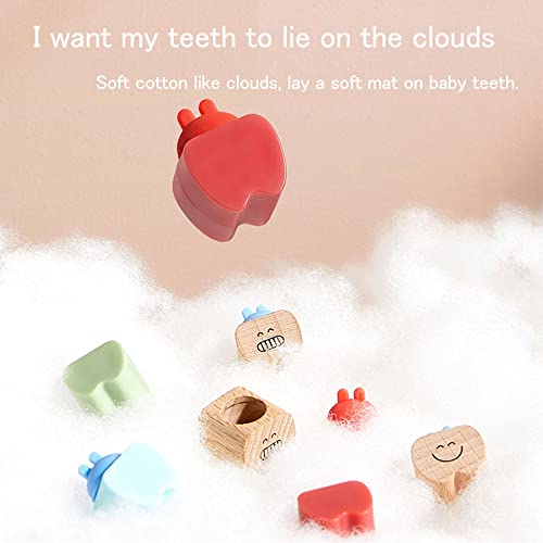 Ghims Bebê dentes Caixa de lembrança, caixa de dentes de bebê economiza para armazenamento de bebê Organzier