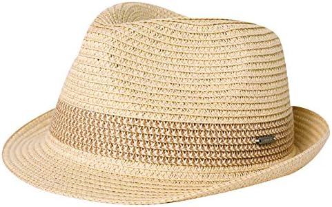 Fancet Packable Straw Fedora Panamá Sun Summer Summer Beach Hat Homem Cuban Men Mulheres 55-64cm