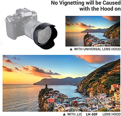 JJC EW-60F Capuz da lente reversível para Canon RF-S 18-150mm F3.5-6.3 é a lente STM na EOS R7 R10 e para Canon