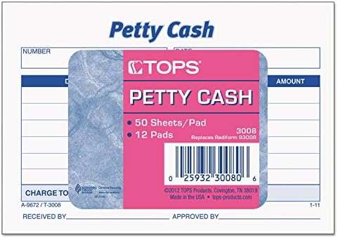 TOP3008 - TOPS RECEBIDOS DE PETTY Cash Slips