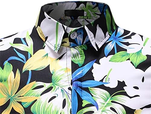 Camisas havaianas de Ubst Mens de verão de manga curta
