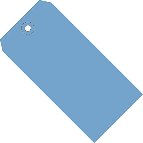 Tags de remessa Aviditi, 3 3/4 x 1 7/8, 13 pt, azul escuro, com ilhas reforçadas, para identificar