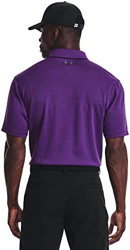 Under Armour Men's Tech Golf Polo, Galaxy Purple / / Pitch Grey, Large Tall