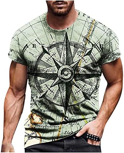 Ozmmyan 3D Imprimir camisetas de impressão digital para homens plus size de verão camisetas
