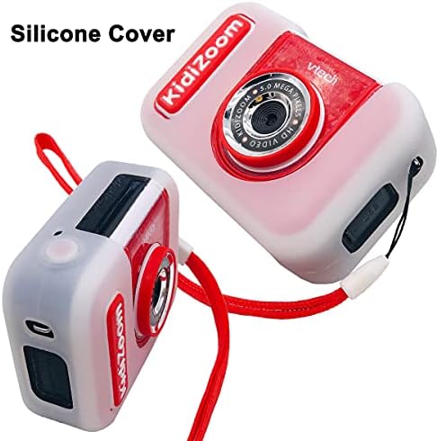 Caixa de transporte rígido e capa de silicone para câmera de vídeo criador de Kidizoom VTech, caixa de