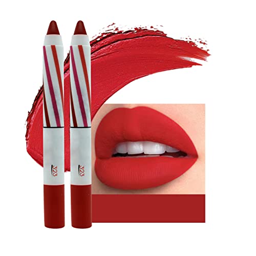 WGUST FINALIZAÇÃO LIPOTUTCH 2PC Lipstick lápis Lip Lip Velvet Silk Lip Gloss Maquiagem Lipos de Lipliner