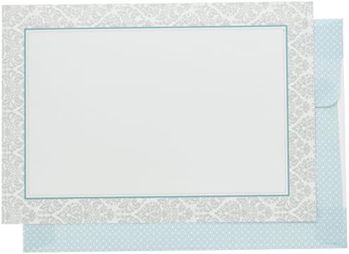 Ótimos papéis! Convites de cartão plano fresco slate damasco com envelopes - 5,5 x 7,75 - 2012142