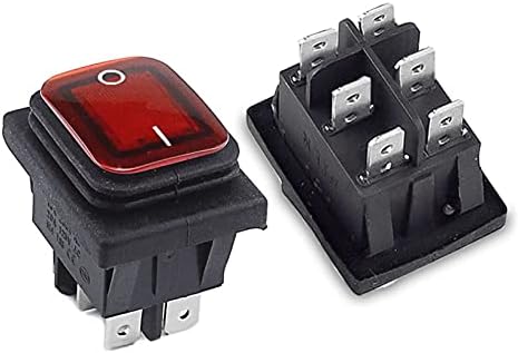 Murve KCD4 interruptor à prova d'água Rocker Switch Power Power 2 Position/3 Posição 6 pinos Redefinir ou Auto-bloqueio