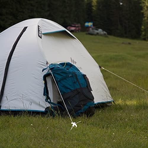 12 Pacagens estacas de tenda pesada - âncoras de terra parafuso - acampamento estacas com cultivo nas cabeças
