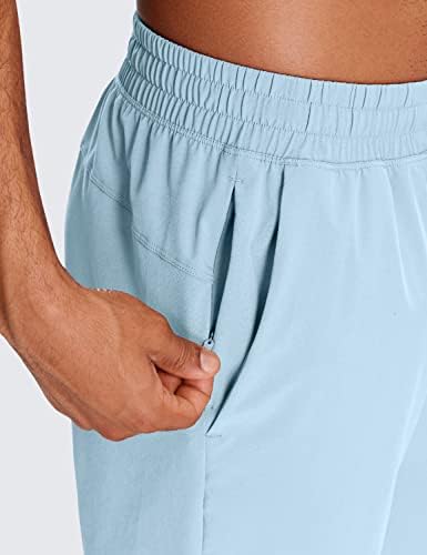 Crz Yoga Men's 2 em 1 shorts de corrida com revestimento - 9 '' Quick Dry Workout Sports Athletic shorts com bolsos