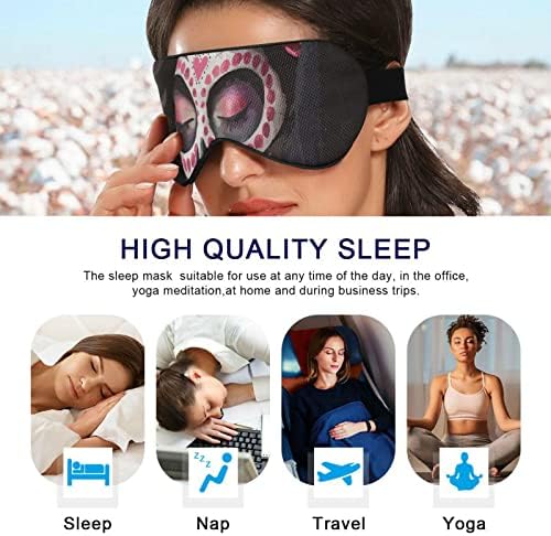 Máscara de olho do sono unissex dia-de-da-mordida máscara de dormir da noite para dormir à tampa da sombra do sono confortável