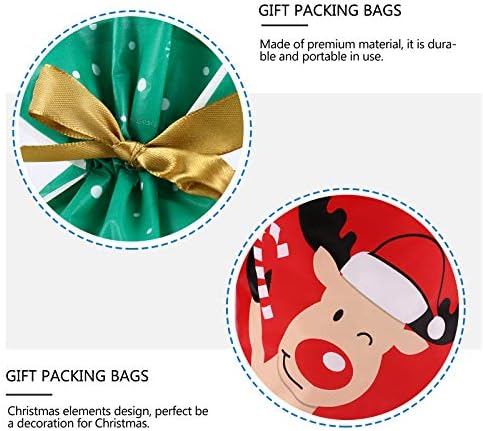 Cabilock50pcs Elementos de Natal Design caixas de doces de bolsas de embalagem de presentes decoração de natal