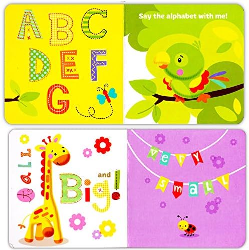 Fisher-Price Meu primeiro conjunto de livros de 4 livros de tabuleiro de bebês para crianças pequenas