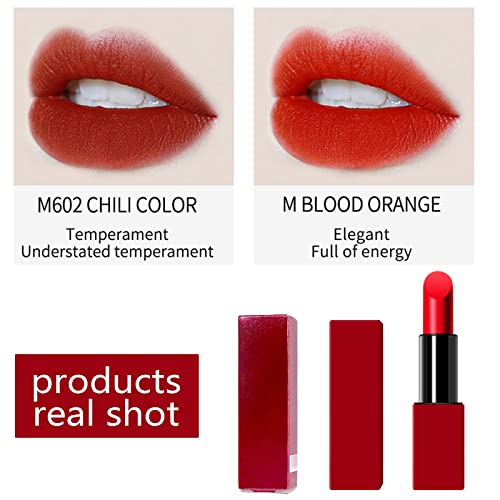 Dbylxmn Red Lip Gloss Mattes Mattes Lipstick Velvet Red China Red Batom 10 Cores Makeup Adequado para qualquer fita de correção de batom do tipo de pele