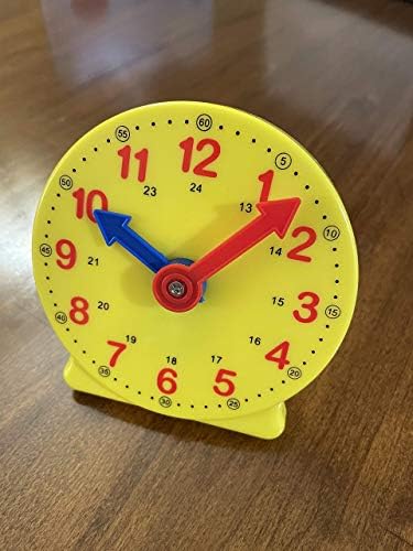 Relógio de aprendizado para crianças, relógios de aprendizagem de aluno tempo de ensino de 12/24 horas Relógio de 4 horas+anos