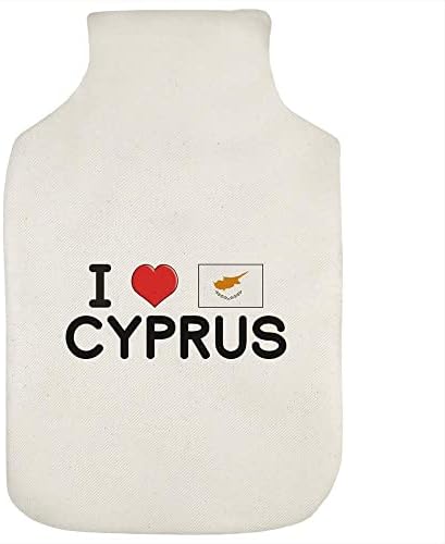 Azeeda 'eu amo a capa de garrafa de água quente de Chipre'