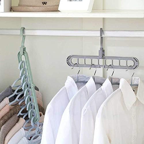 9 orifícios cabides dobráveis ​​de roupas para roupas de secagem rack rack de roupas multifuncionais Organizador de roupas para economizar roupas de roupas