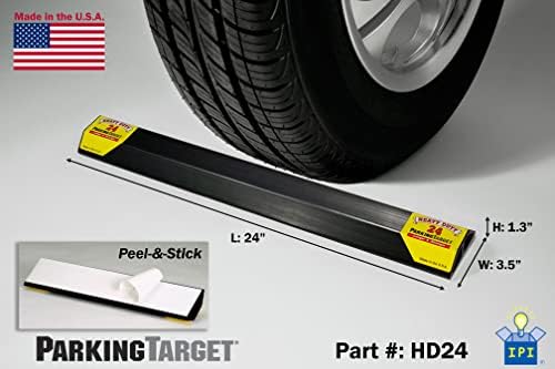 Target de estacionamento HD24 20 -PACK: Auxílio de estacionamento de bombeiros/caminhão, serviço pesado, fácil de instalar, casca e stick - apenas 1 necessário por veículo, projetado para acionamento por bombeiros e garagens em tandem - baixo perfil
