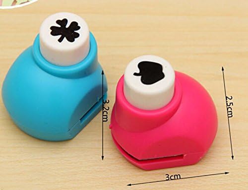 Fascola 10pcs papel Punch Scrapbooking Ponches Handmade Hole Puncher Pressione Hand Shapes Printing Shaper Puncher,