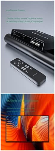 Caixa de sincronização HDMI ， HDMI Sound and Light Sincronizer 4 × 1 4k*2k/60Hz HD 4 em 1 som de som e