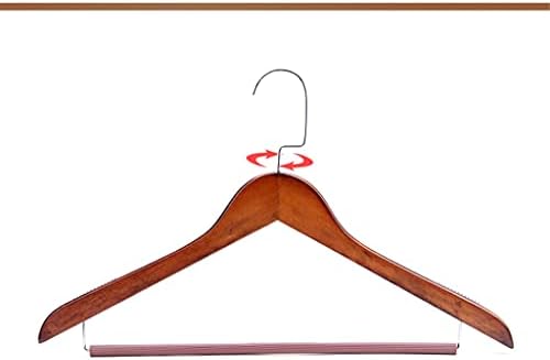 Eyhlkm Moldura de madeira maciça cabide de gancho de gancho de metal para roupas Organizador de armário de guarda -roupa de calça