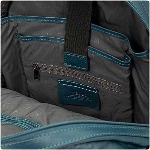 Mochila de couro Velez para homens - Bolsa de laptop de 15 polegadas - Daypack de viagem de negócios - Slim Designer
