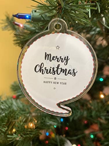 Mantendo o Natal do Papai Noel Christmas Ornamentos de árvores de árvores de acrílico de 10 - Decorações