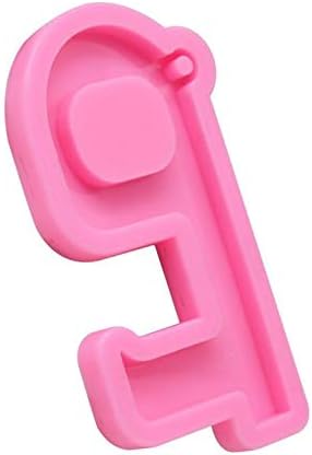 Molde de silicone da série Key com orifício DIY Chain, adequado para decoração de cupcakes, doces, chocolate, pudim, sabão, etc.