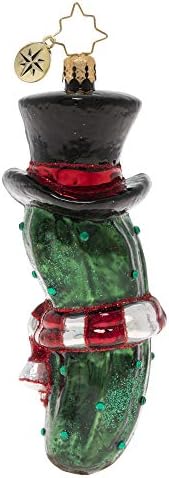 Christopher Radko, criado à mão, ornamento de Natal de vidro europeu, The Christmas Pickle