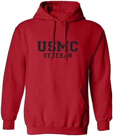 Zerogravitee USMC veterano logotipo preto moletom com capuz