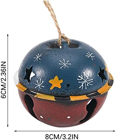 Christmas Pingled Bell Pingente Decorações de Natal Decoração de Árvores de Natal Os sinos de