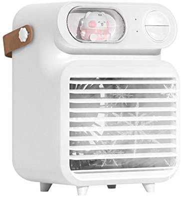 Beleza ninfa mini fofo portátil ar frias de refrigerador grande gelo fã de ar condicionado pessoal e umidificador
