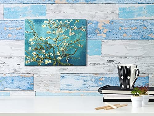 WIECO Art Blossom Blossom moderno emoldurado Floral Giclee Impressões de lona de van Gogh Pinturas famosas de