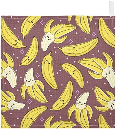 Vvfelixl Bananas Baby Burp panos, panos de musselina de bebê para meninos meninas, toalha de rosto