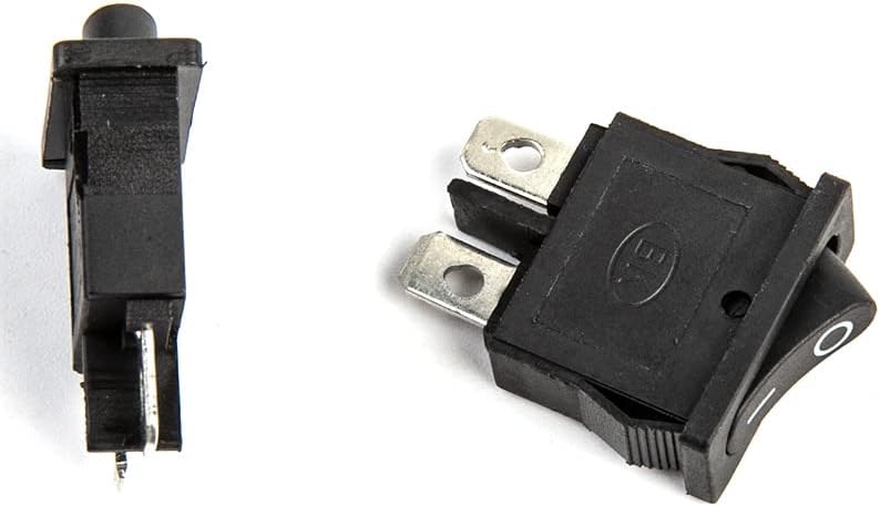 10psc 2pin On/Off Ultrathin Rocker Switch Small Instrument Power Switch 6A 250V sem fio interruptores