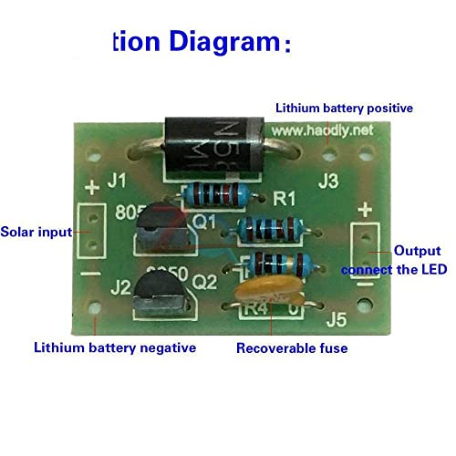 Placa de carregamento de bateria de lítio com kits DIY de controle do carregador de proteção do carregador de proteção para carregamento solar