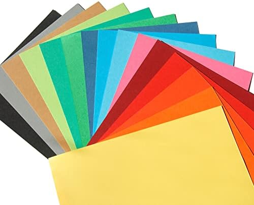 Meccanixity Cardstock Scrapbook Paper 11,7 x 16,5, 92 lb/250gsm, cartolina de cores sólidas para artes